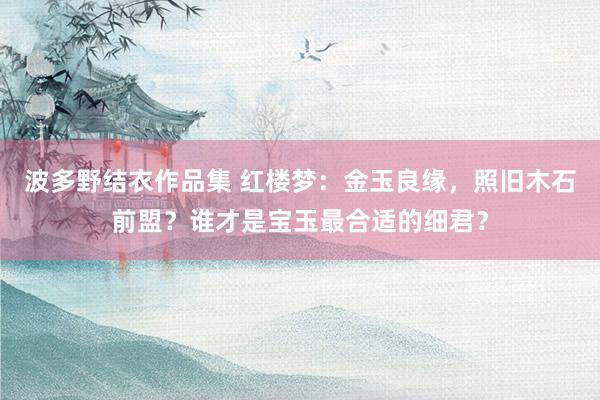 波多野结衣作品集 红楼梦：金玉良缘，照旧木石前盟？谁才是宝玉最合适的细君？