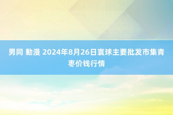 男同 動漫 2024年8月26日寰球主要批发市集青枣价钱行情